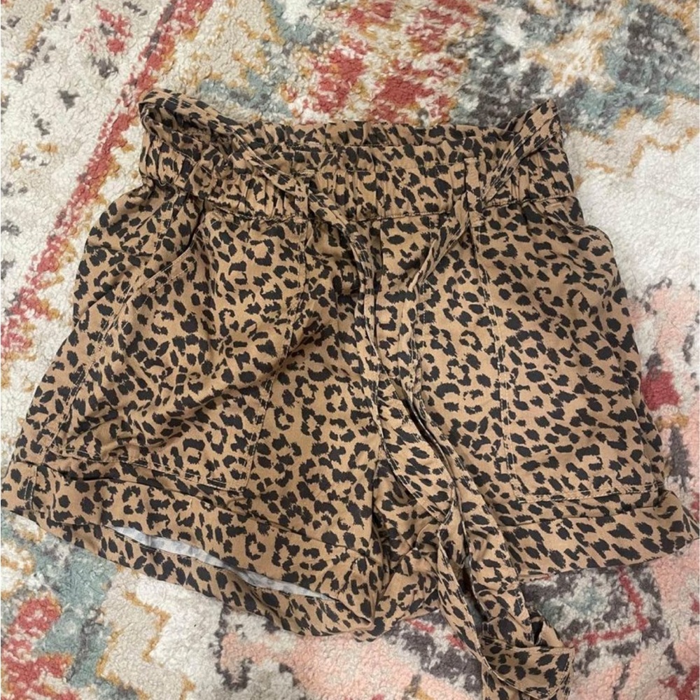 Aerie cheetah leopard print shorts